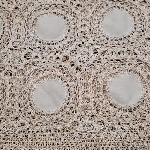 Vintage Chevron Crochet Blanket - Retro 70s Fall Colors Afghan Throw 52"x29" - Picture 3 of 8